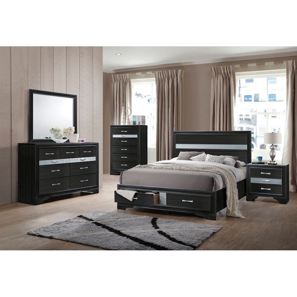 ACME Naima Queen Bed in Black-Boyel Living